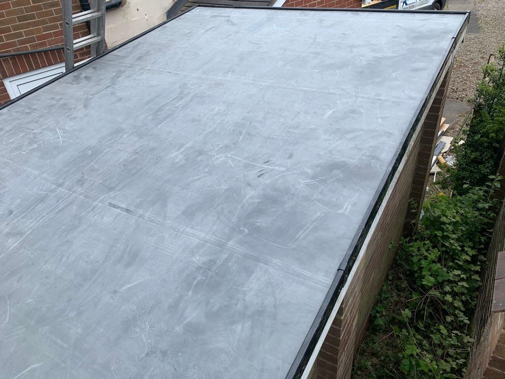 Picture of a recently completed Flat Roof Rebuild around Whitchurch Shropshire